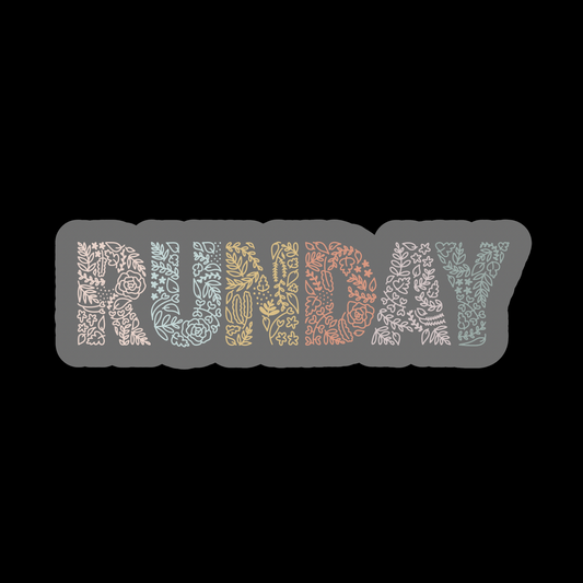 RUNDAY Sticker